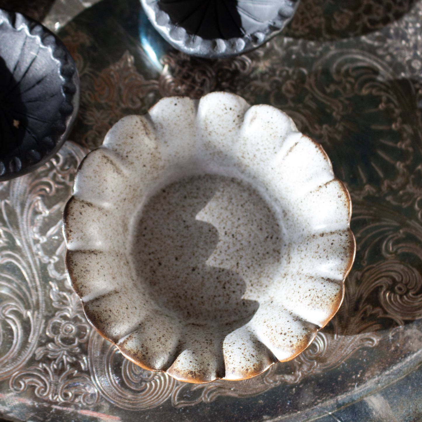 Flower Ceramic Pinch Bowl