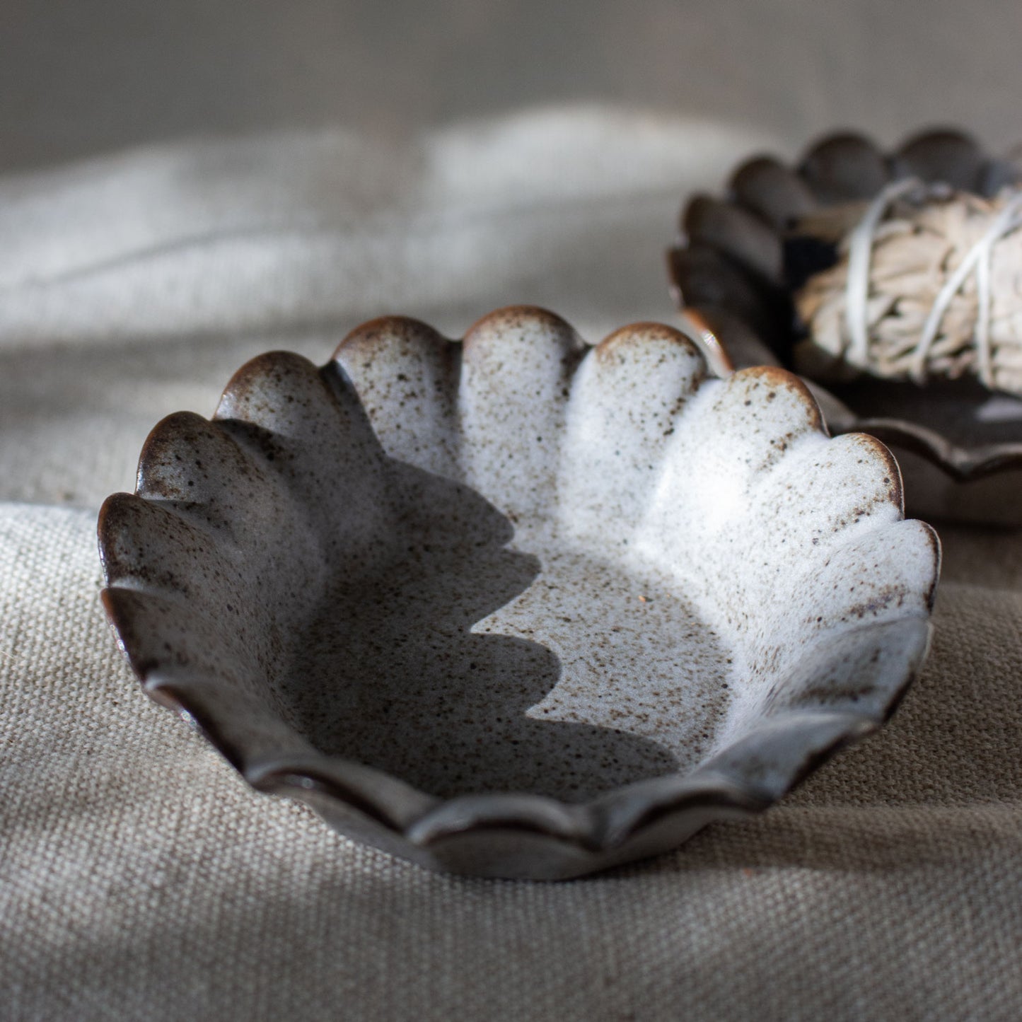 Flower Ceramic Pinch Bowl
