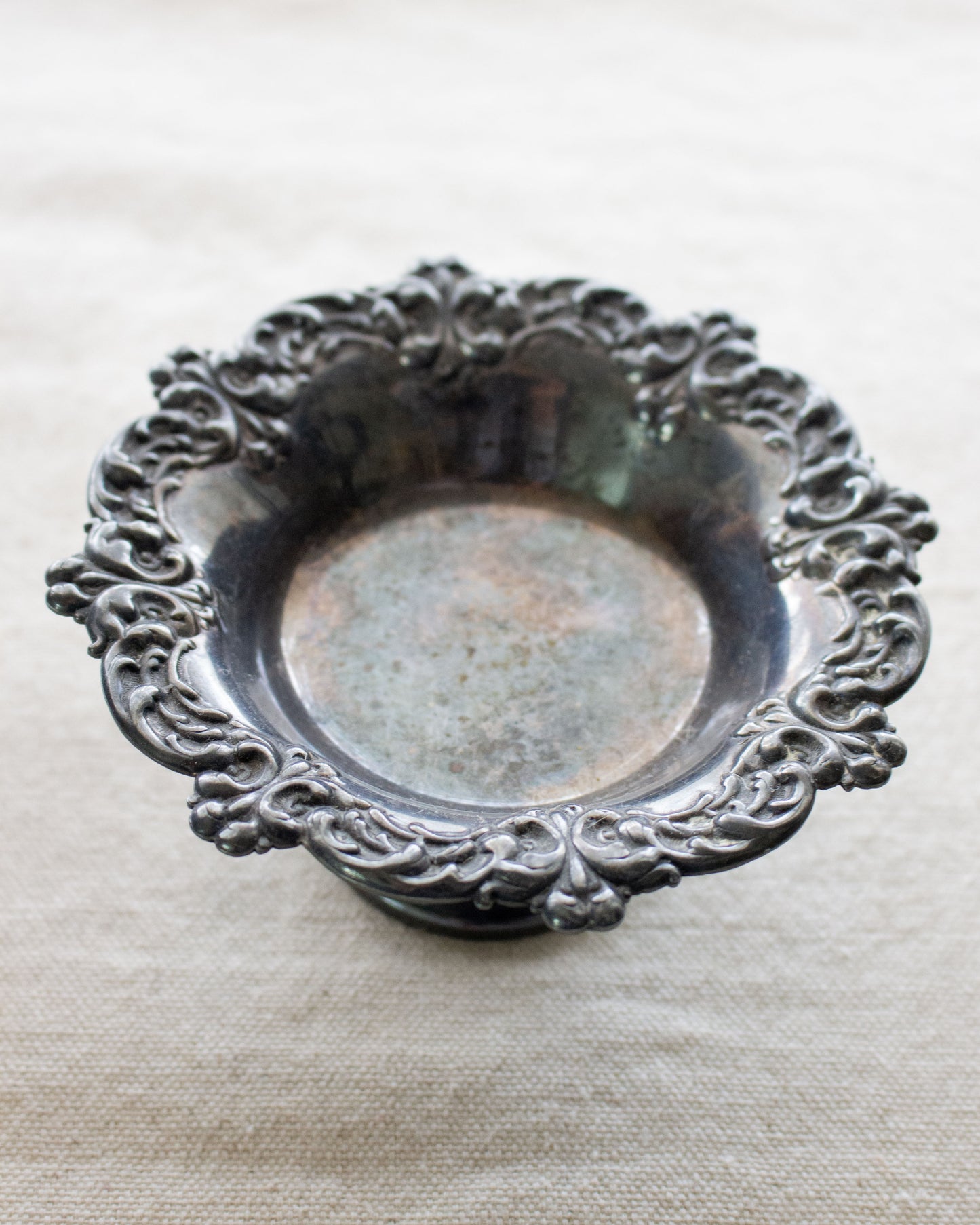 Silver Plated Nut Dish