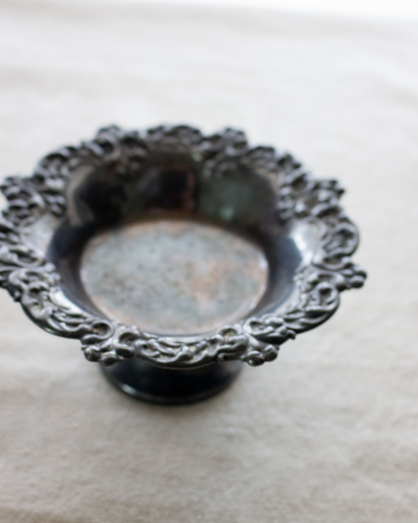 Silver Plated Nut Dish