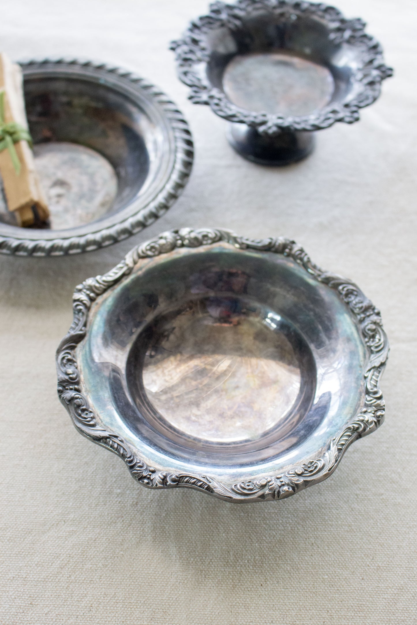 Silver Plated Nut Dish