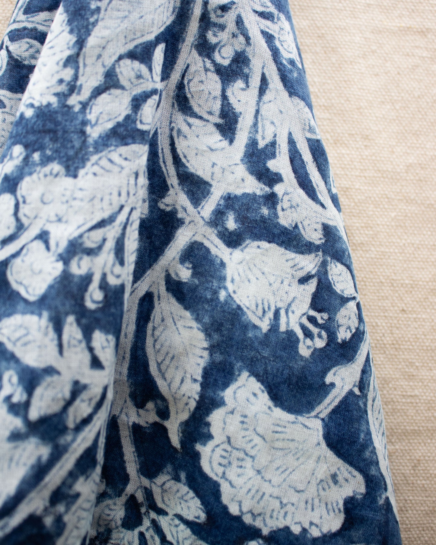 Kalamkari Cotton Bandana - Indigo
