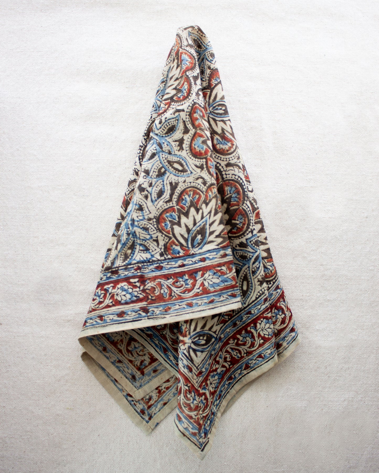 Kalamkari Cotton Bandana - Wheat