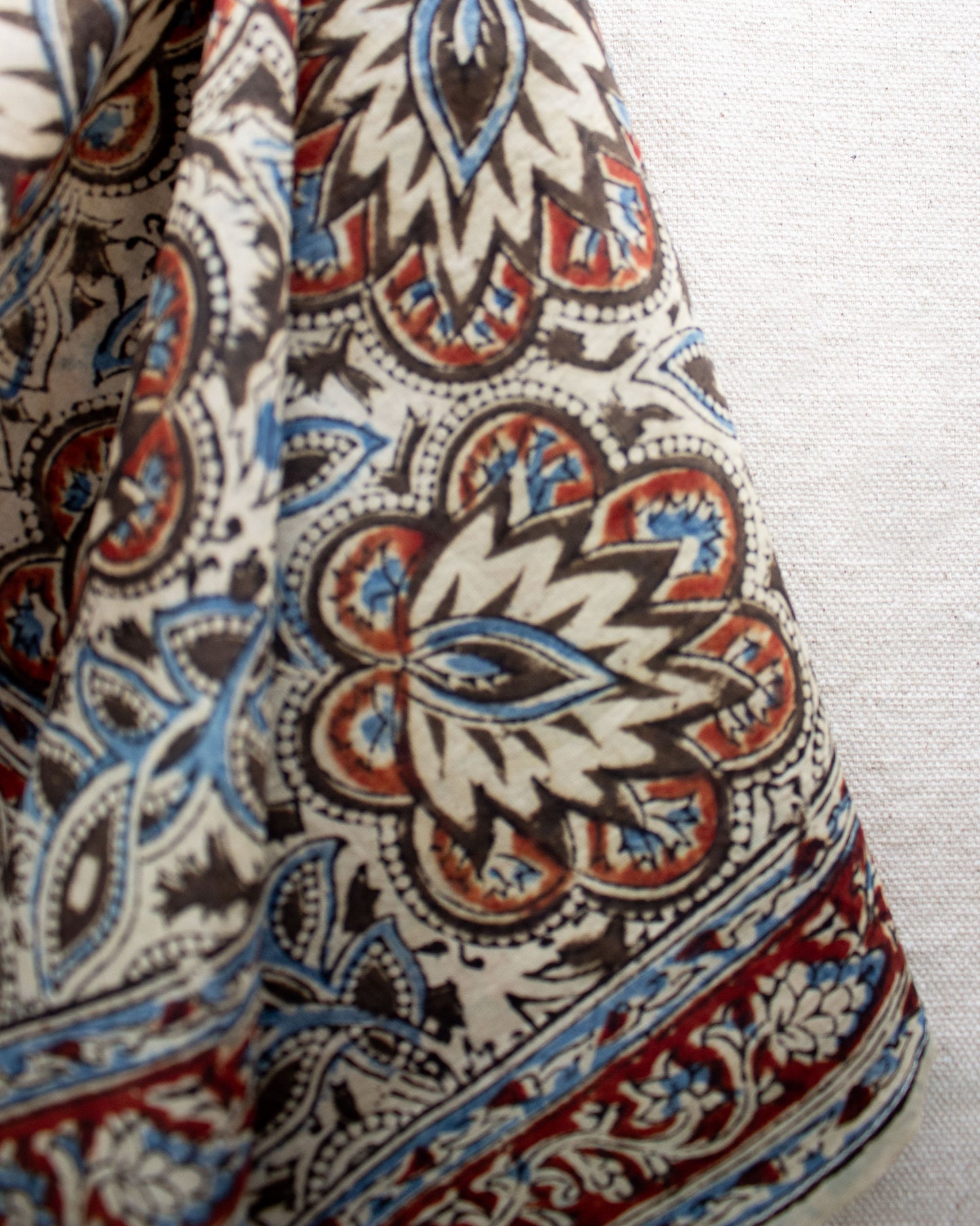 Kalamkari Cotton Bandana - Wheat