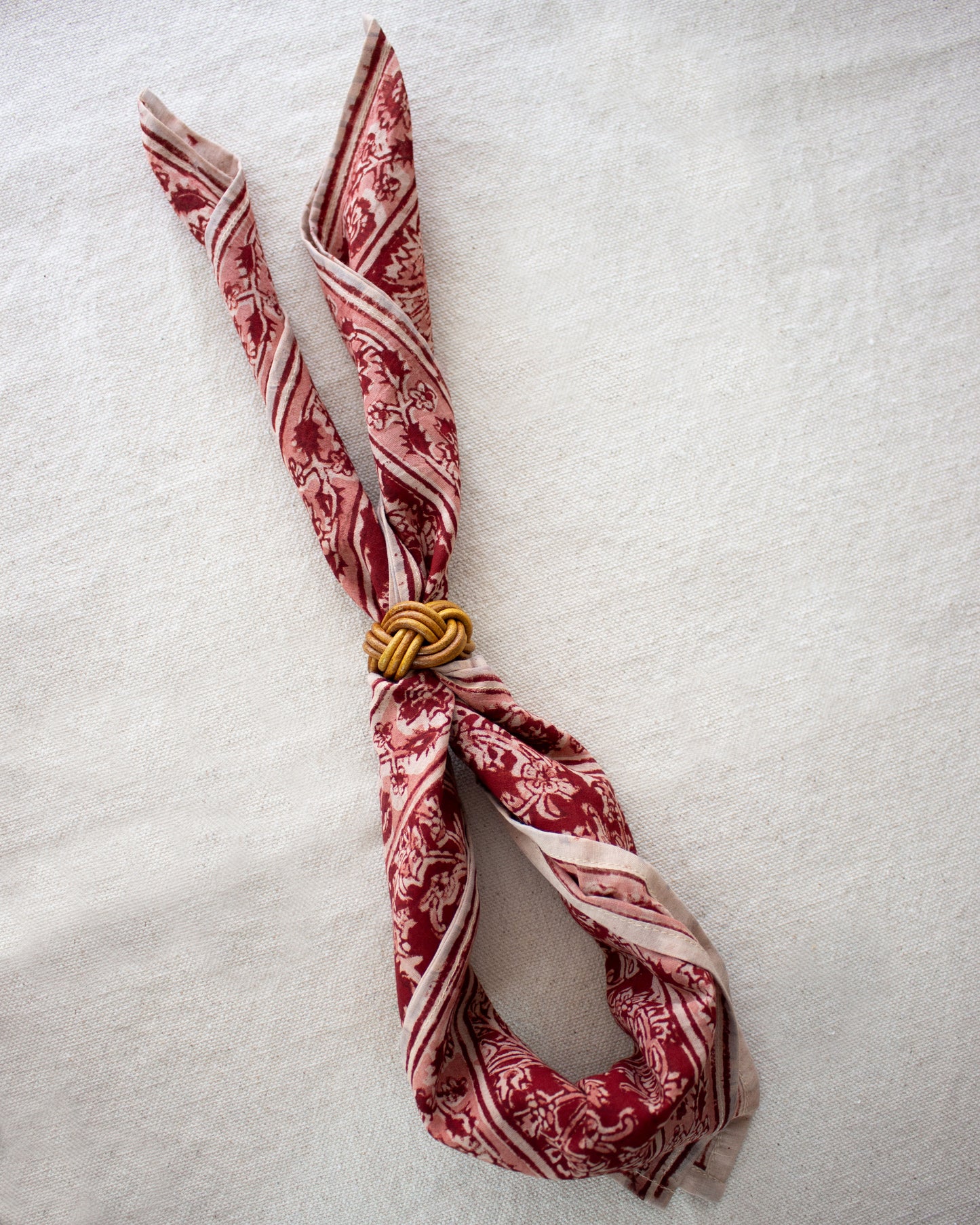 Kalamkari Cotton Bandana - Poppy