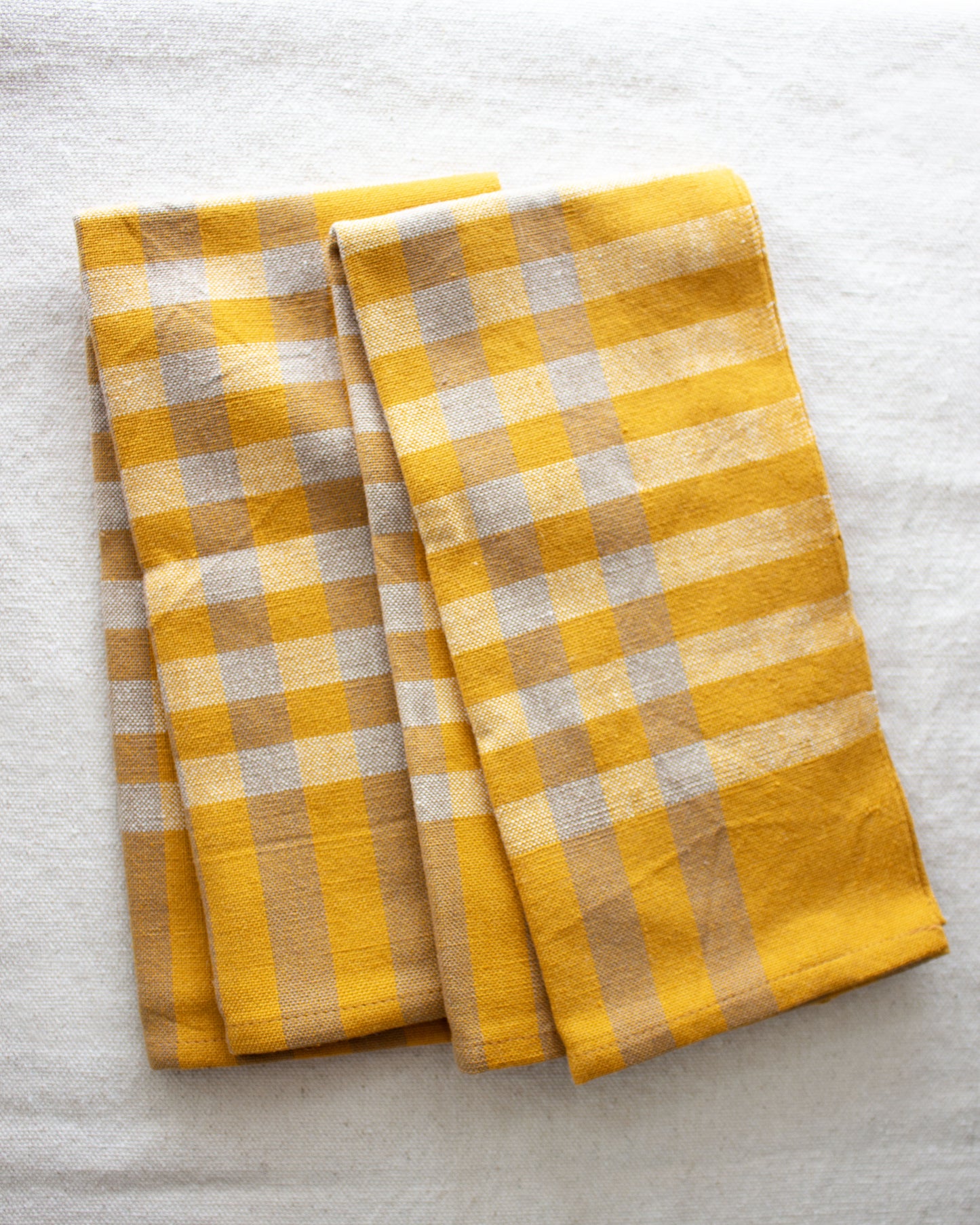 All Roads: Grid Napkins - Ochre