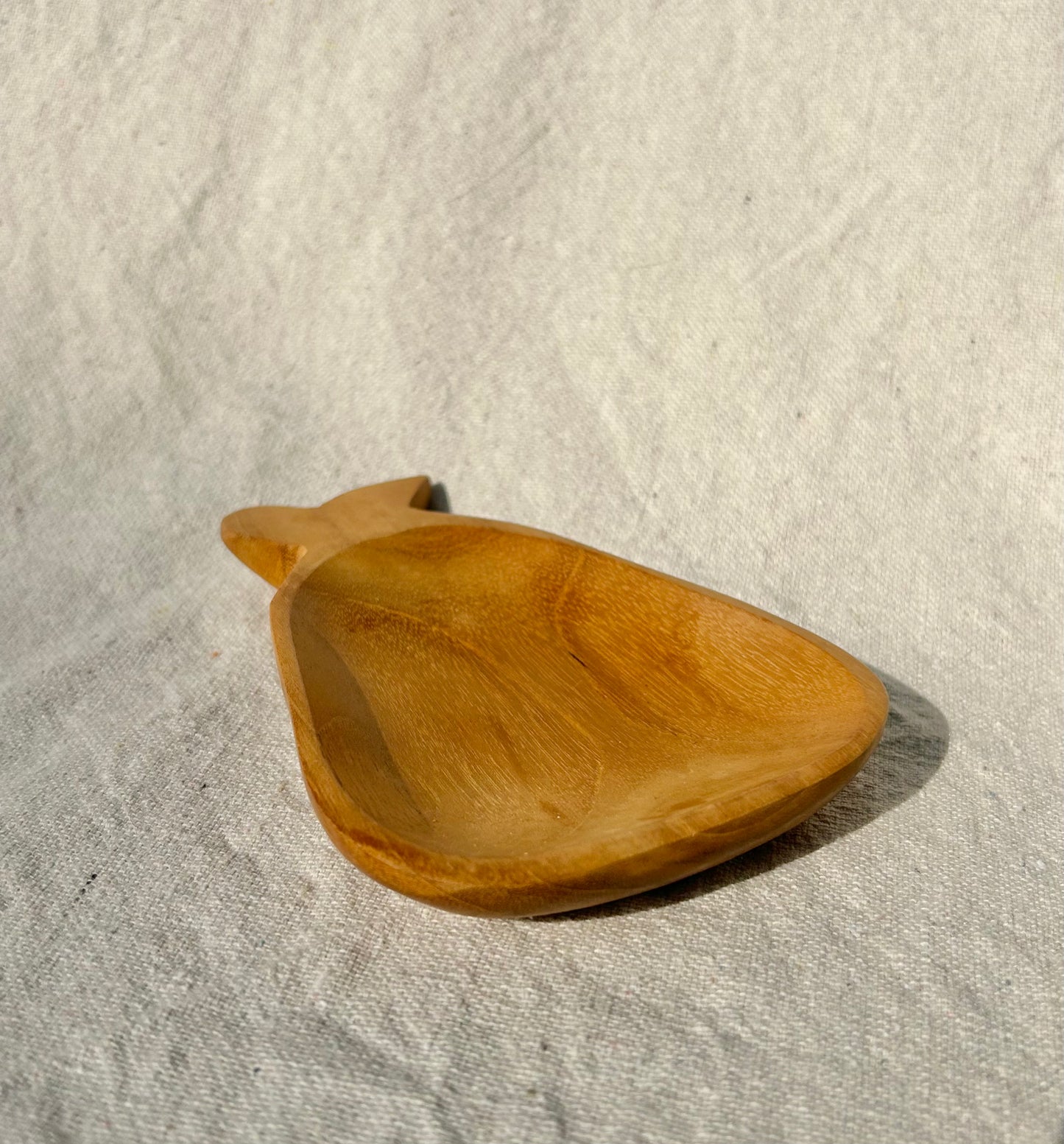 Large Teak Wooden Pear