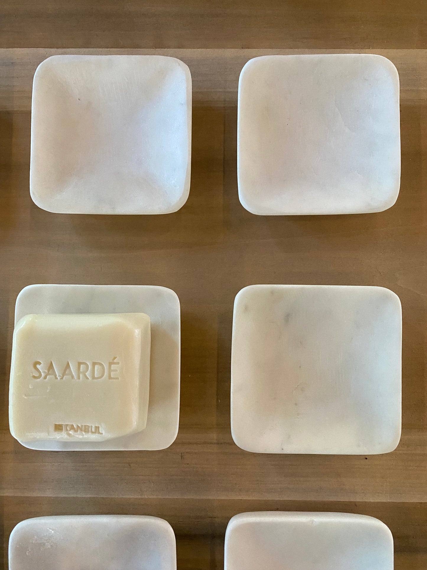 Marble Soap Dish, White