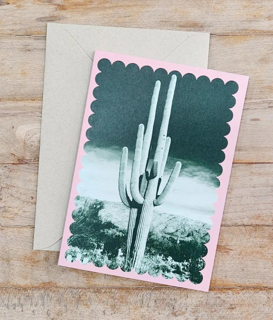 Cactus Notecard - Pink
