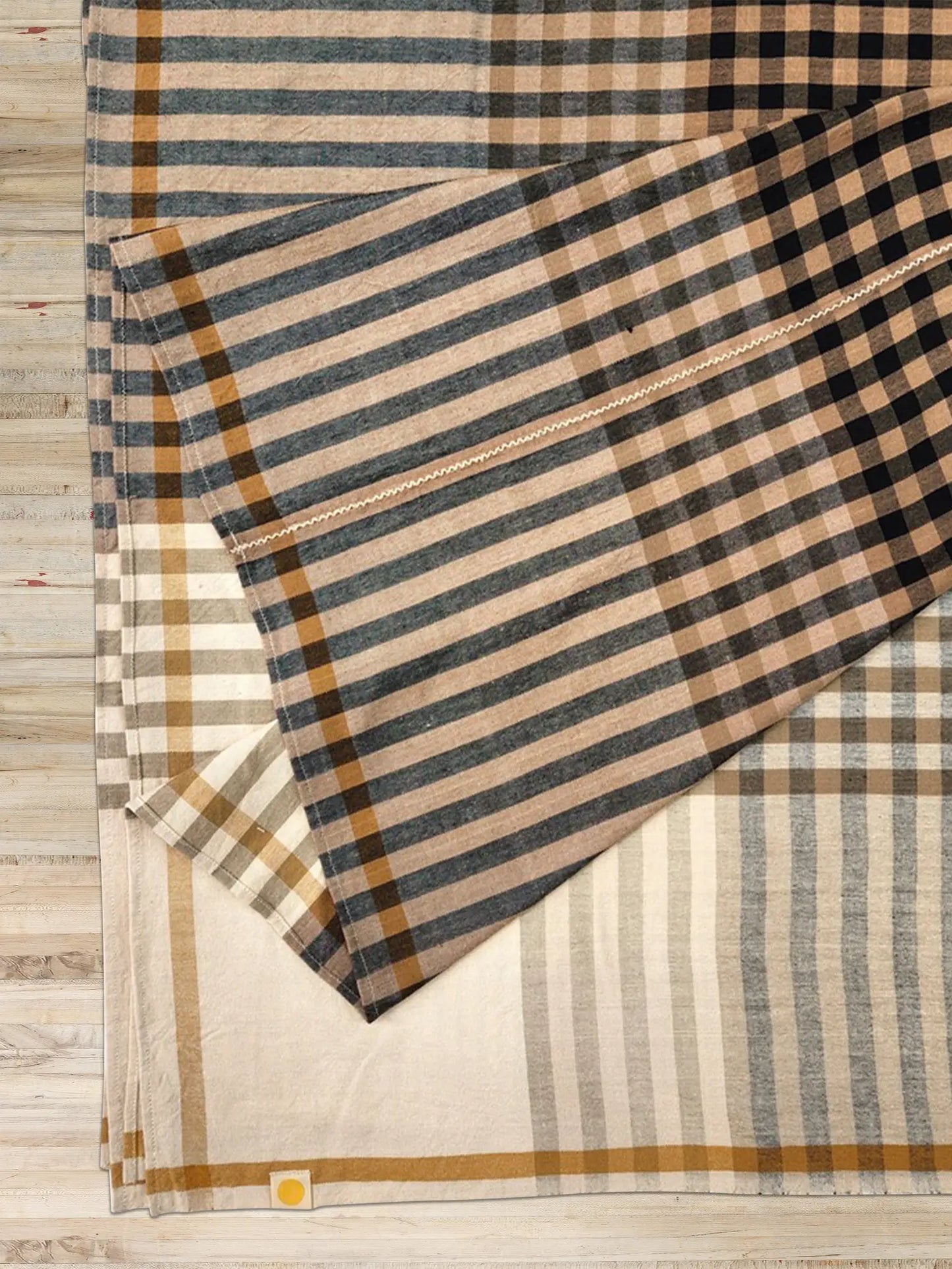 Grid Tablecloth - Granite