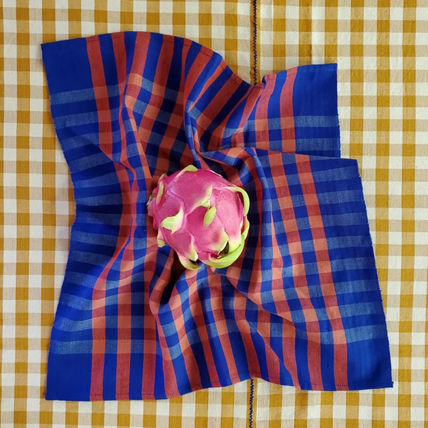 Grid Napkins - Cobalt