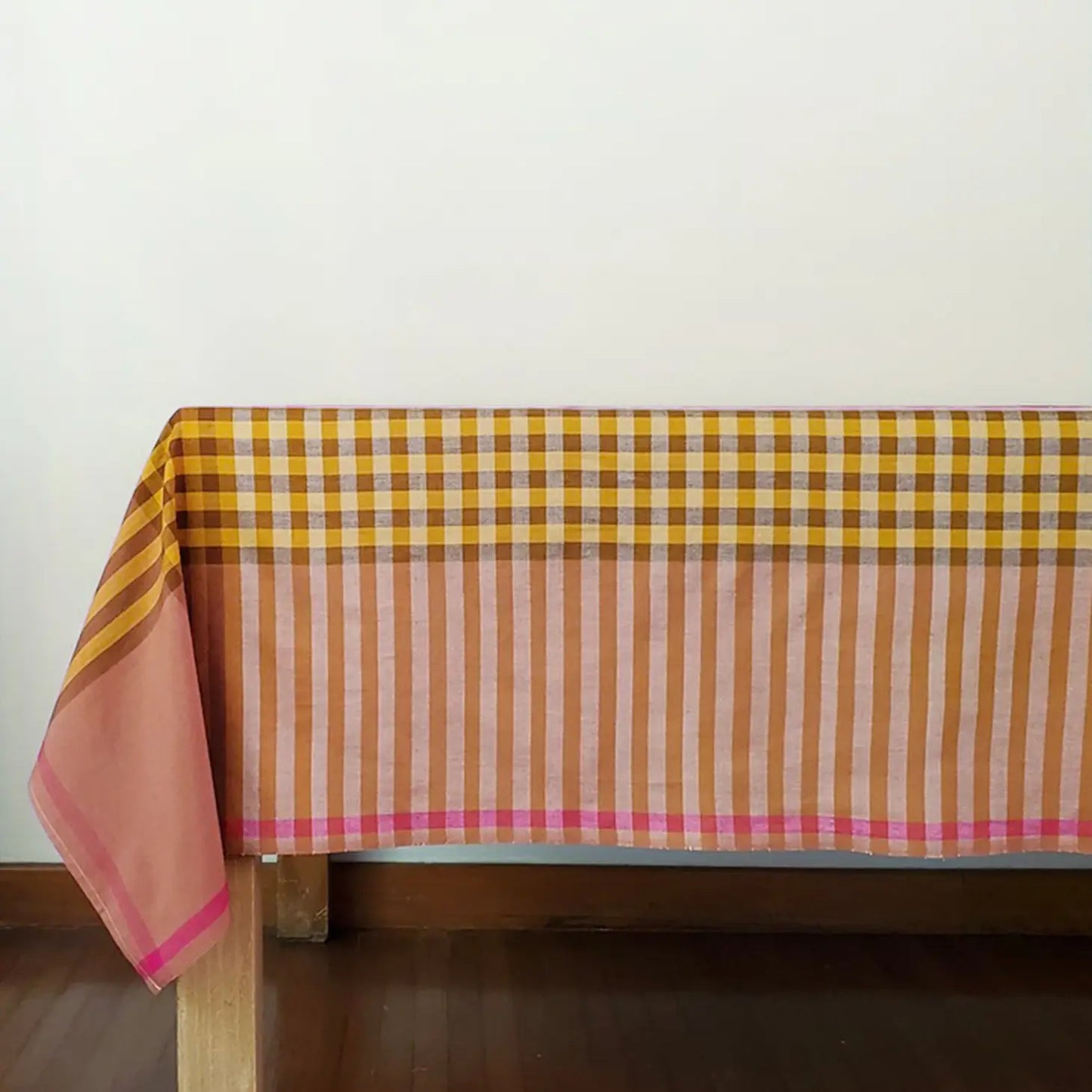Grid Tablecloth - Ochre