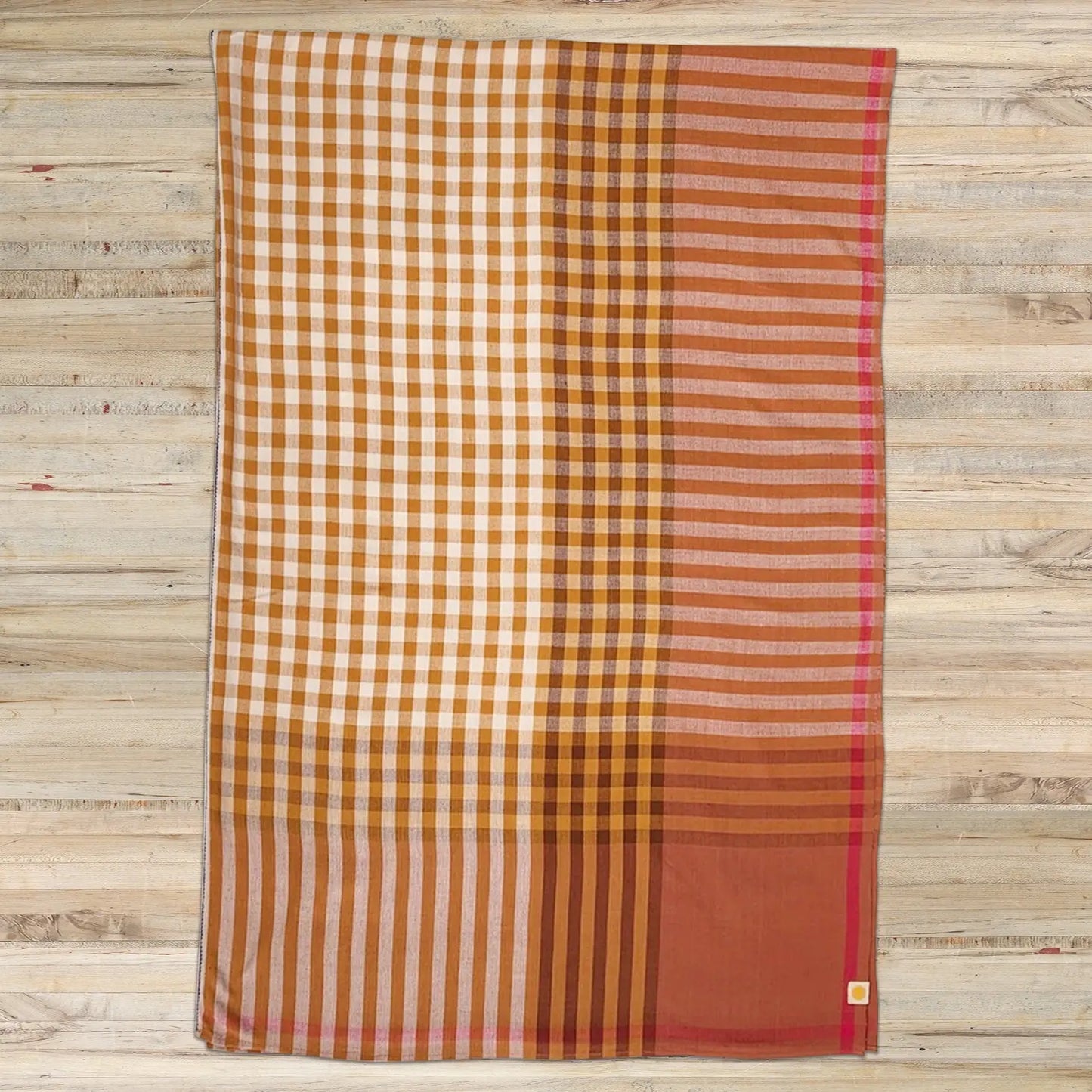 Grid Tablecloth - Ochre