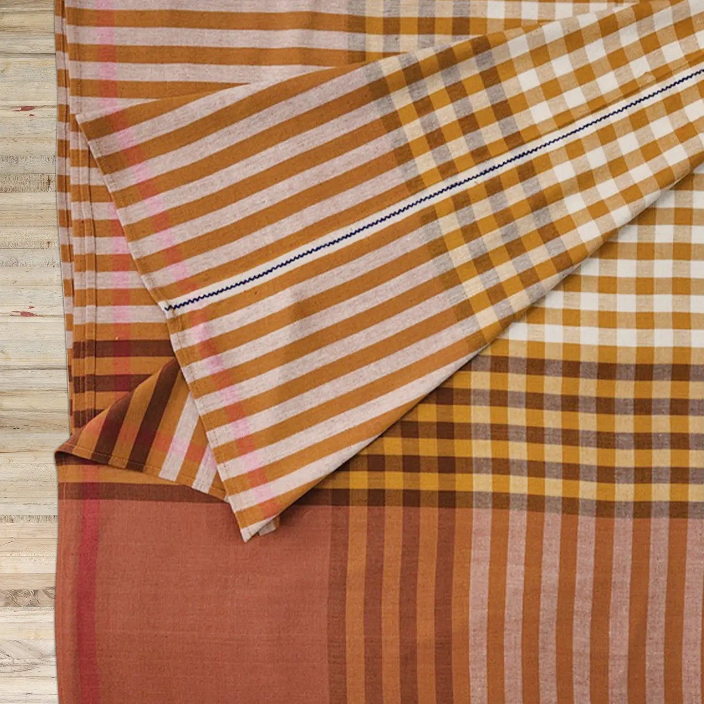 Grid Tablecloth - Ochre