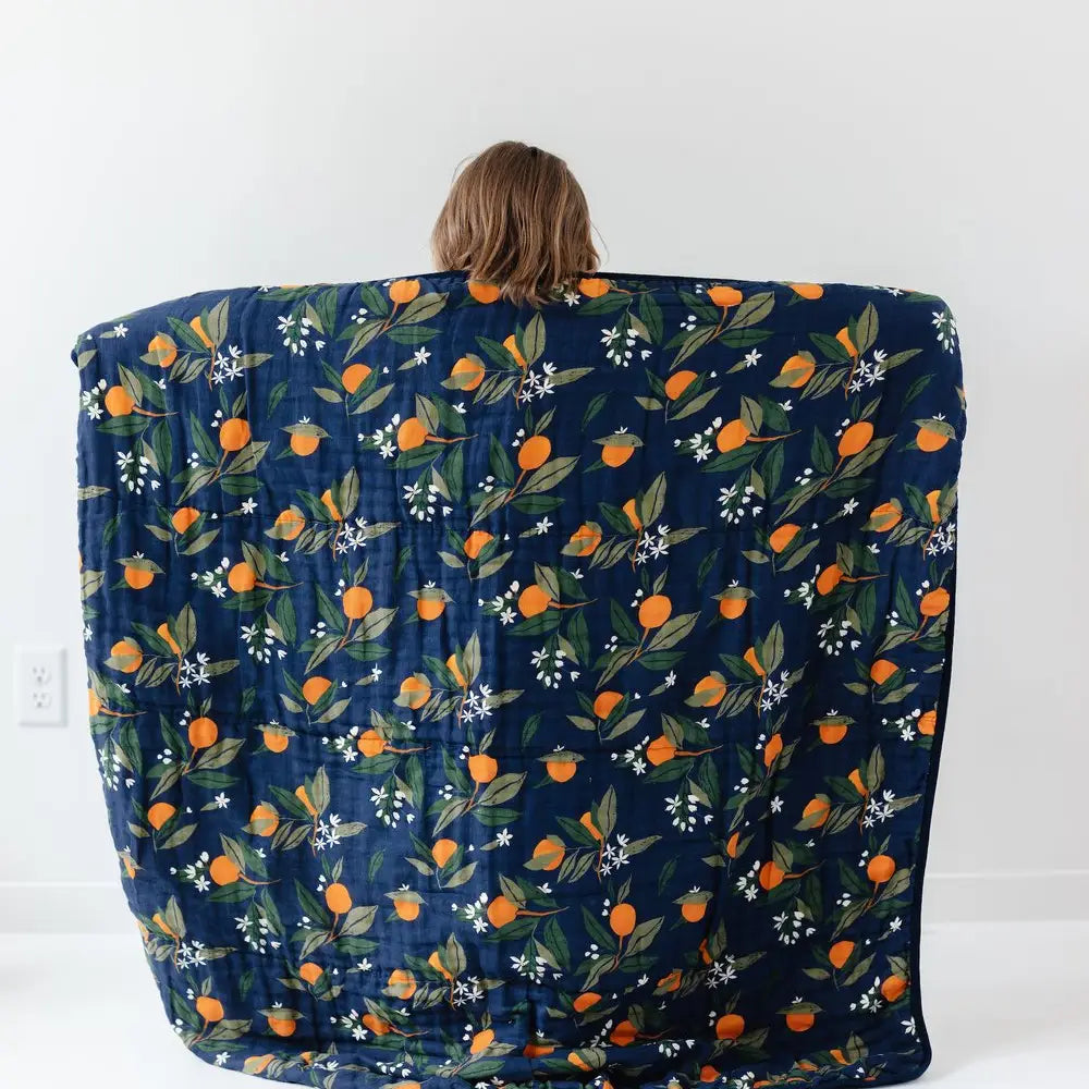 Clementine Quilt - Navy