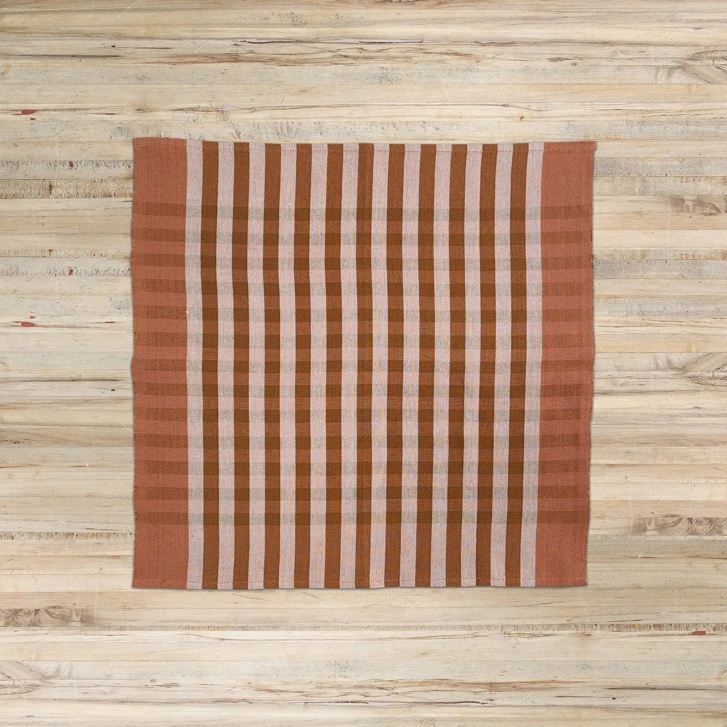 Grid Napkins - Rhubarb
