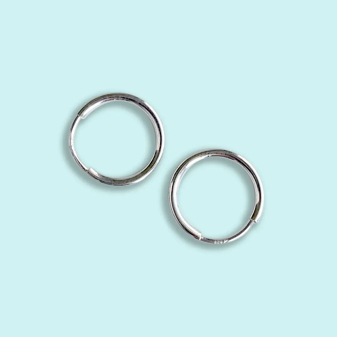 Tiny Sterling Silver Hoop Earrings