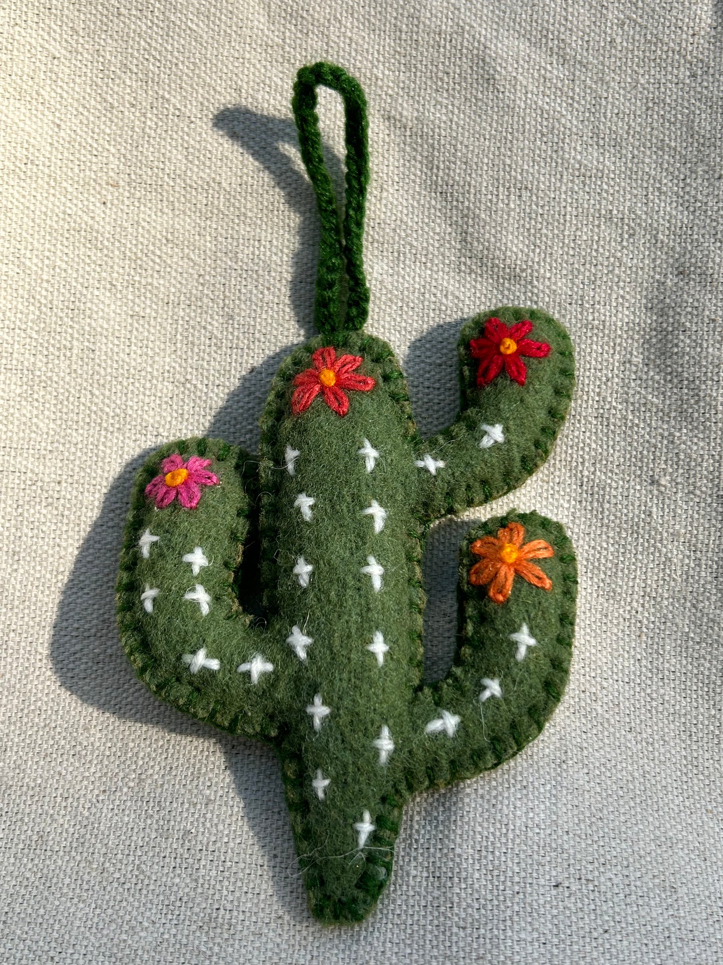 Felt Cactus Ornament