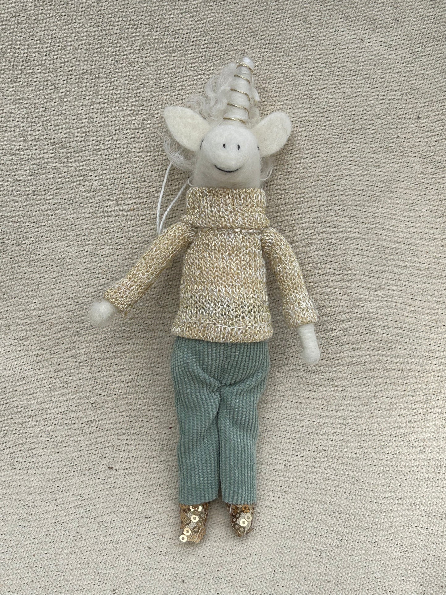 Felt Unicorn Ornament