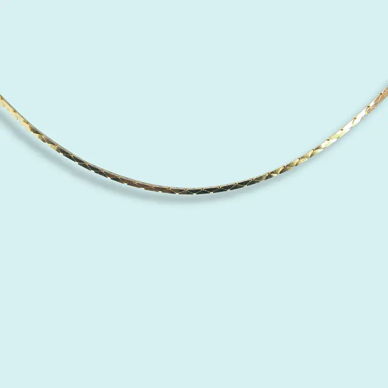 Serpentine Gold Necklace