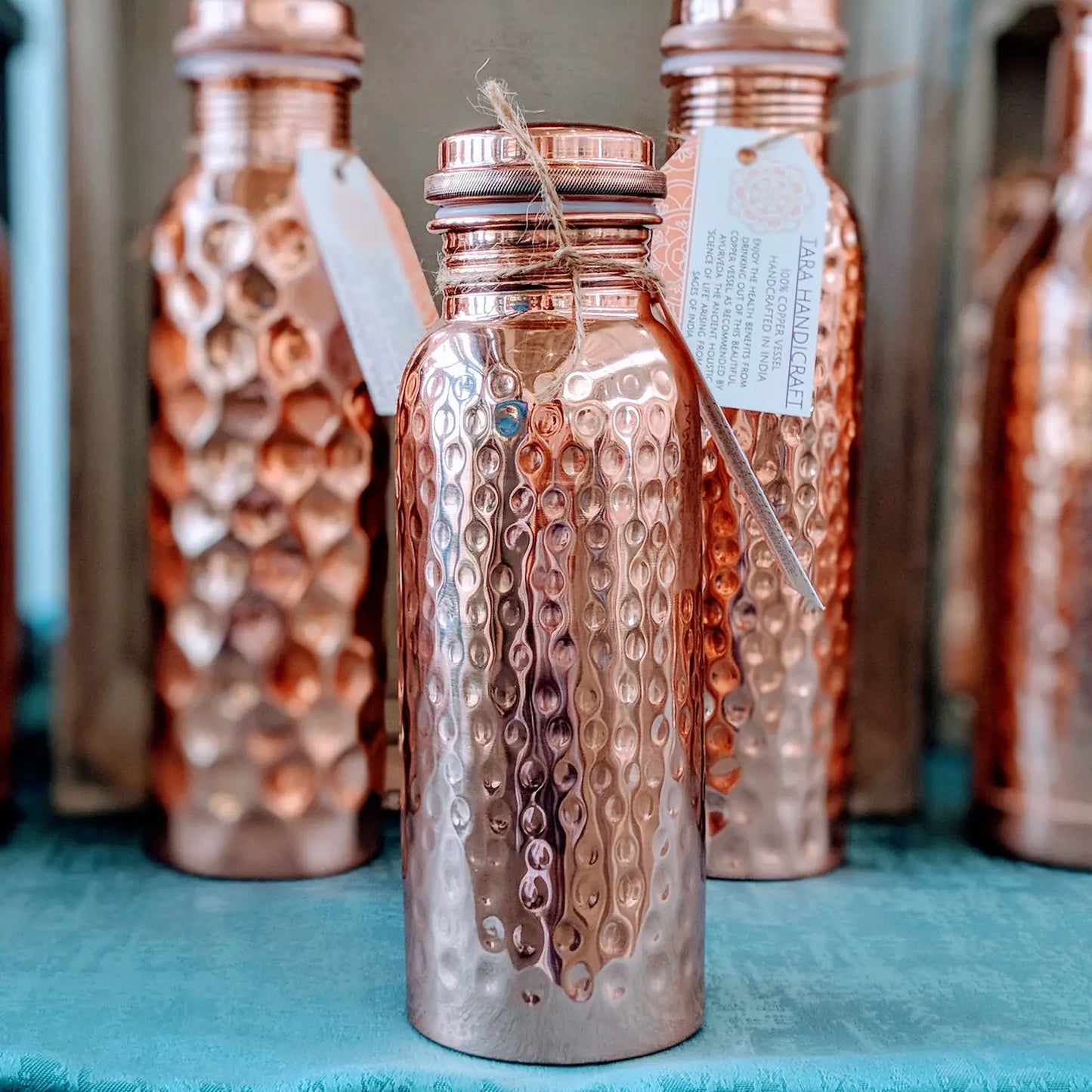 Hammered Copper Water Bottle