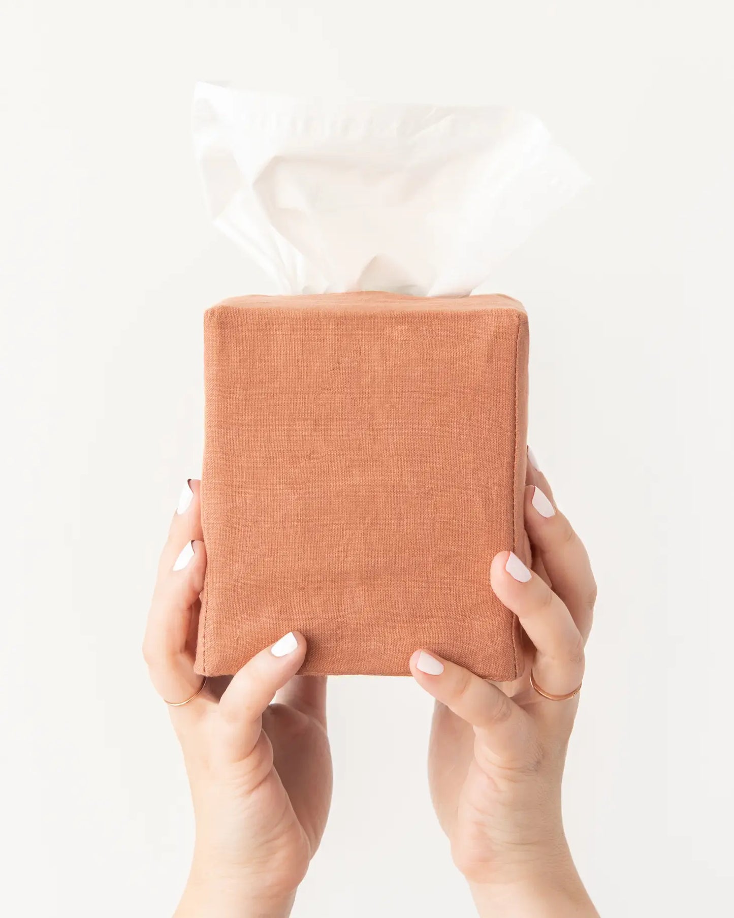 Linen Tissue Box Cover