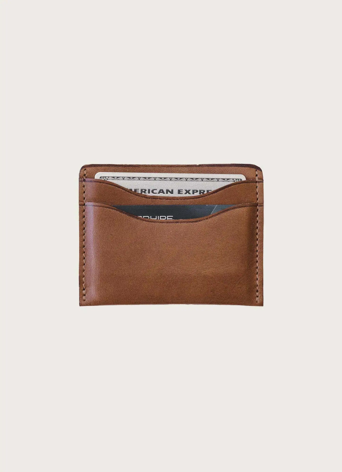 Leather Card Holder - Chocolate