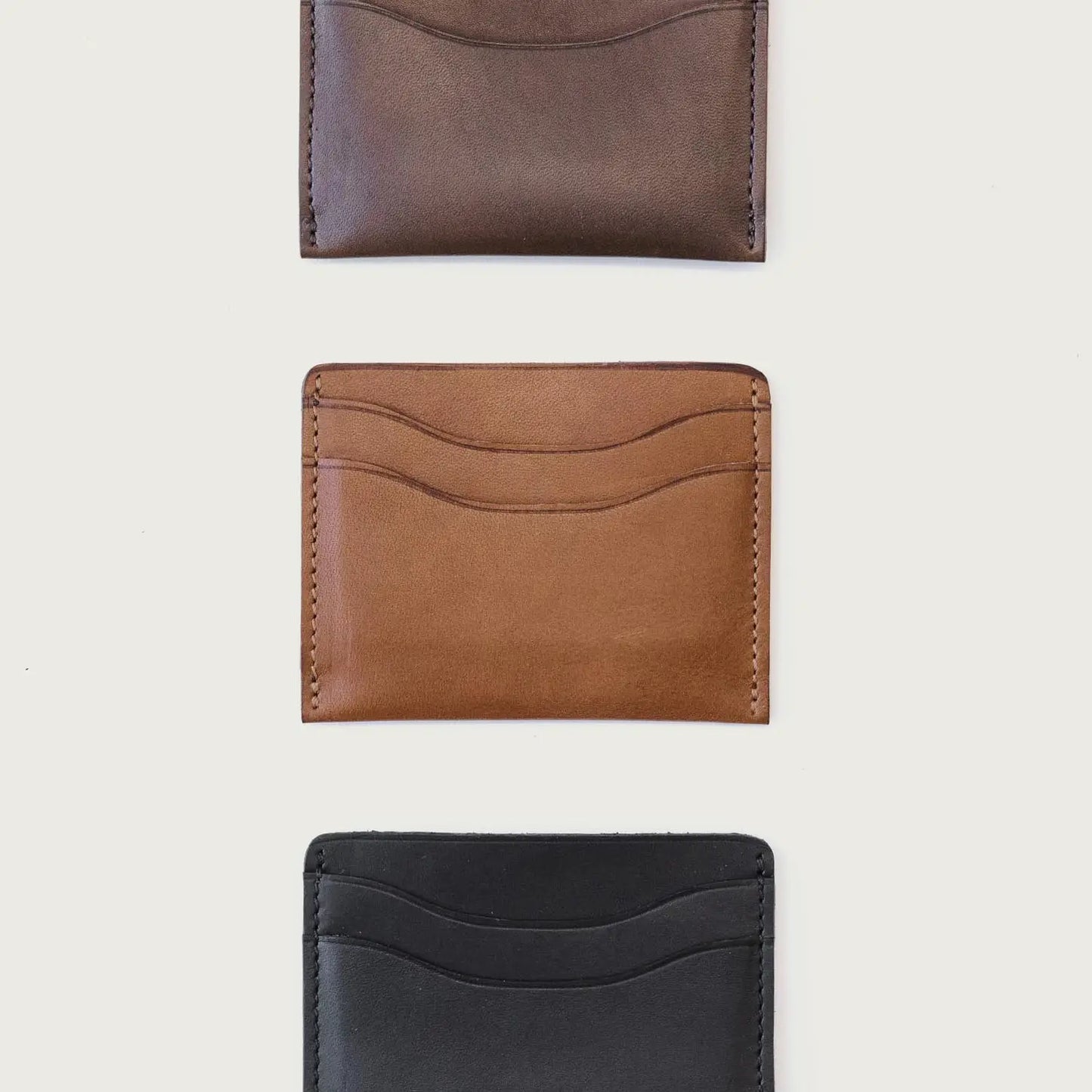 Leather Card Holder - Chocolate