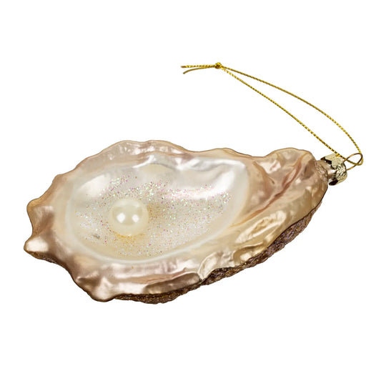 Glass Oyster Ornament