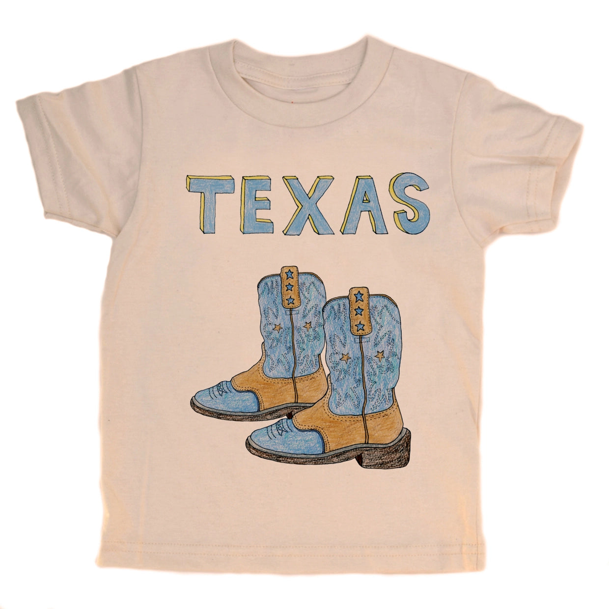 Blue Cowboy Boots Tee