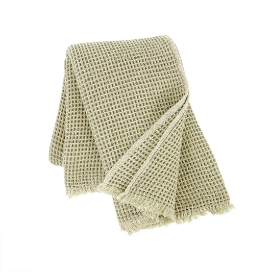 Waffle Throw Blanket - Lichen