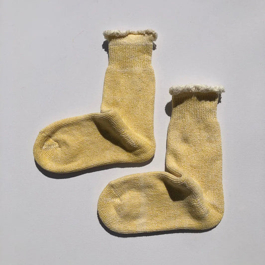 Super Terry Loop Socks - Lemon