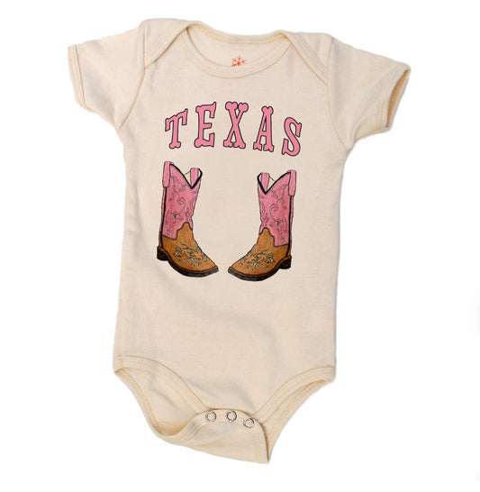 Pink Cowboy Boots Onesie