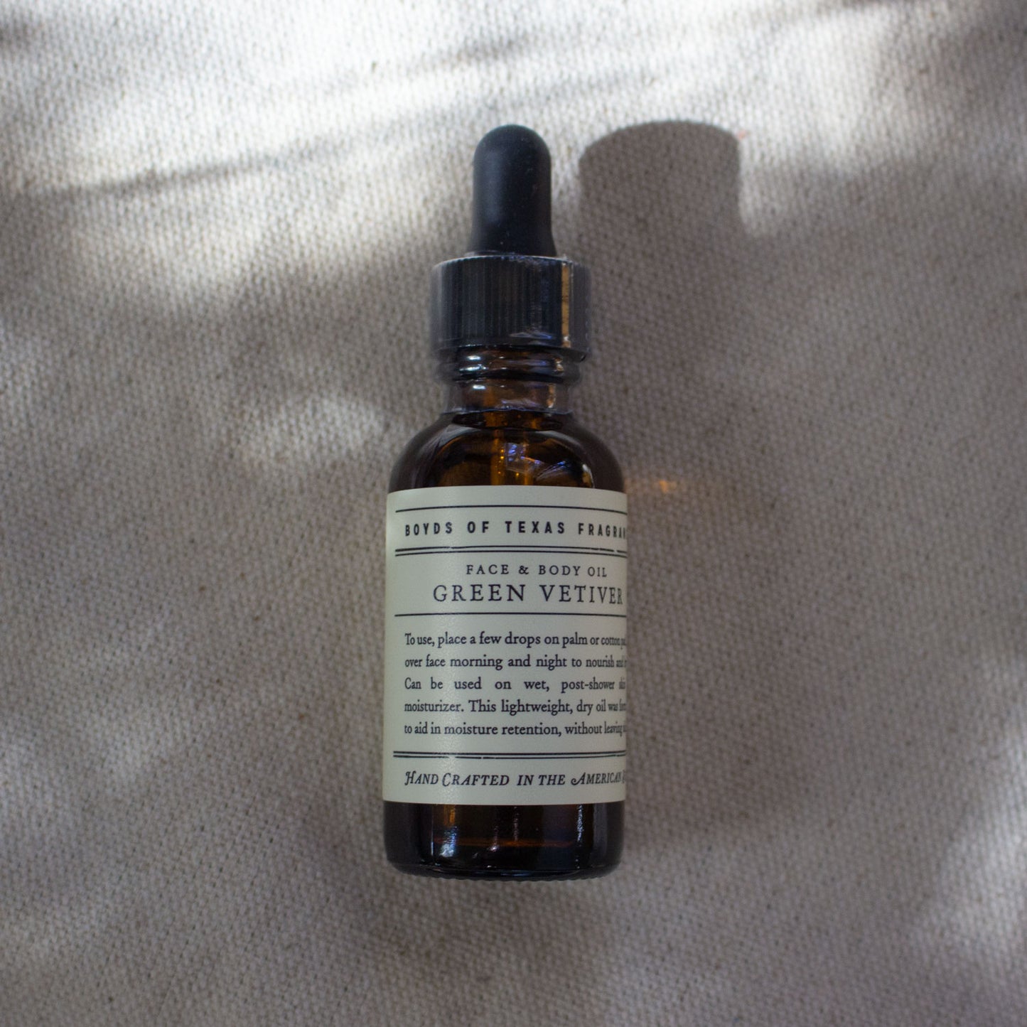 Boyd's of Texas - Green Vetiver Face + Body Oil