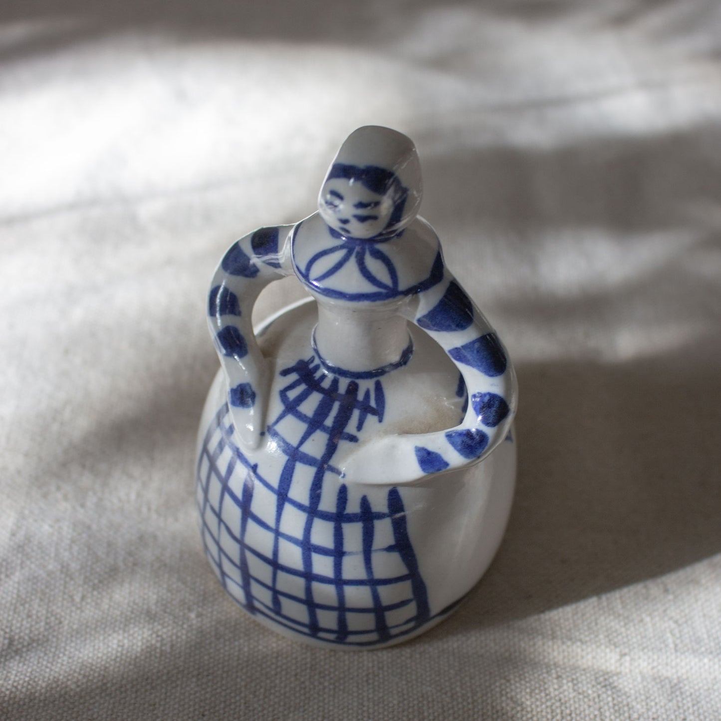 Vintage Ceramic Lady Bell