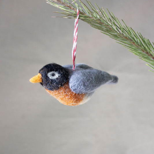 Felted Bird Ornament