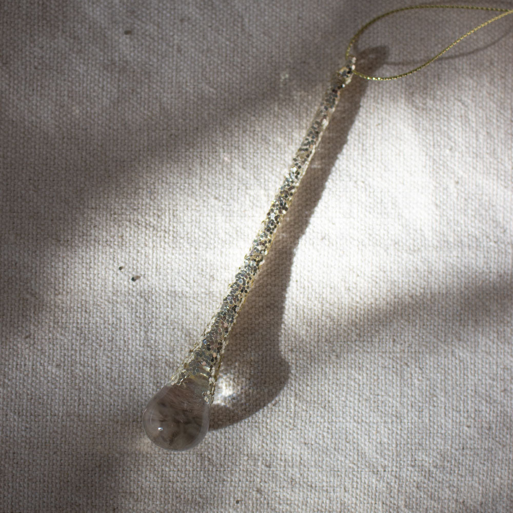 Glitter Icicle  Ornament