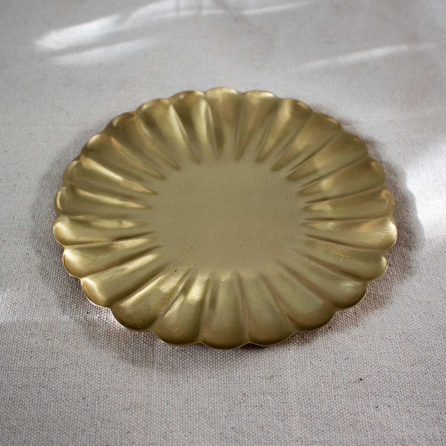 Fog Linen Work Brass Petal Tray