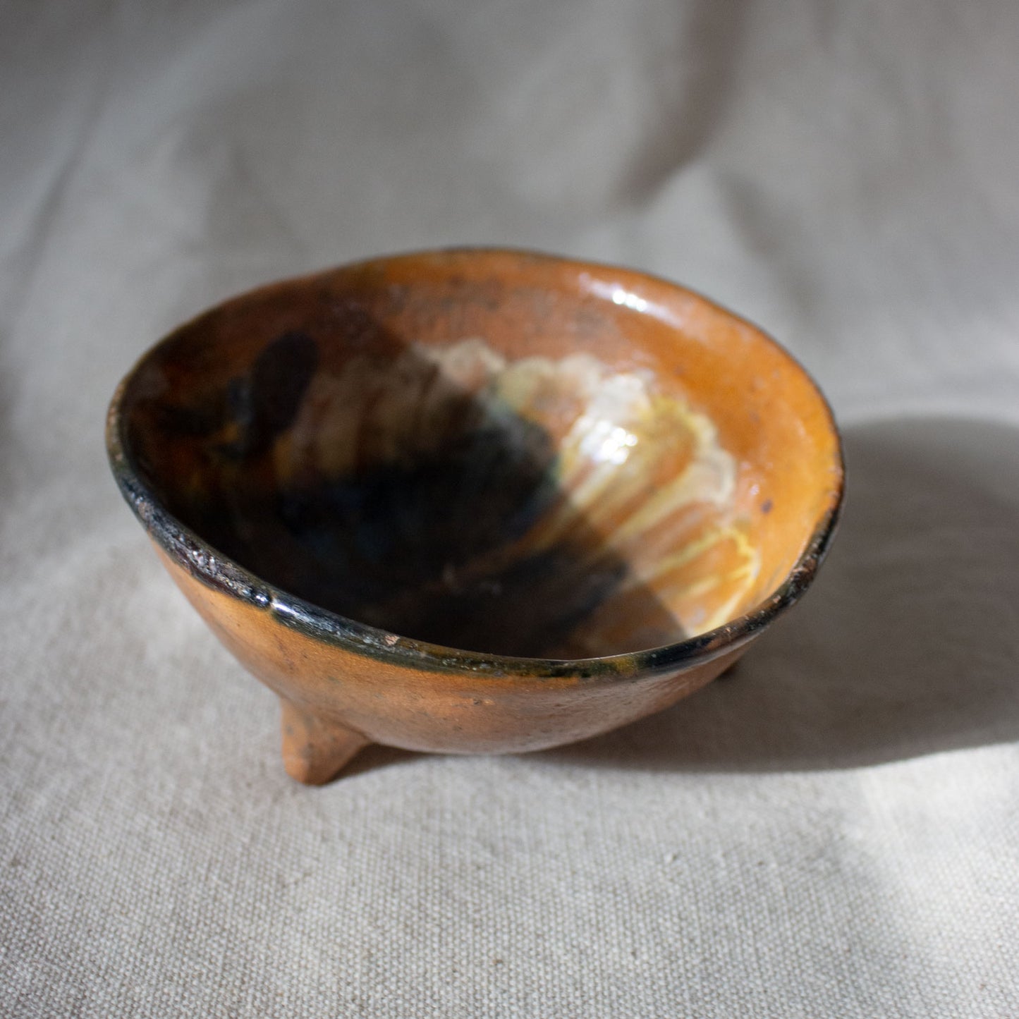 Vintage Wabi Sabi Footed Dish