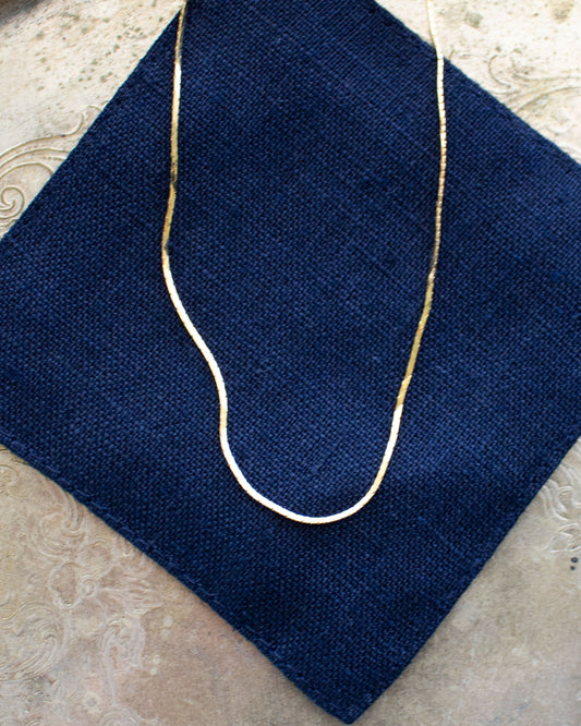 Serpentine Gold Necklace