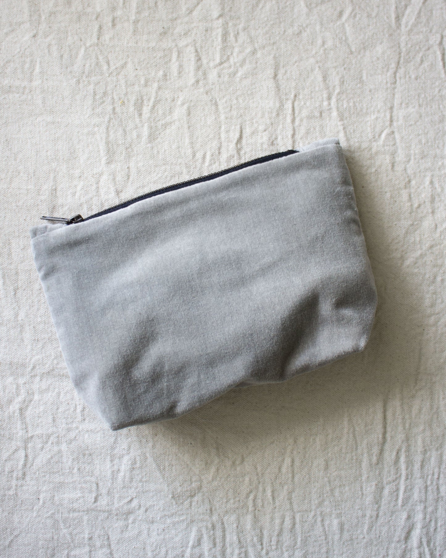 Velvet Pouch - Light Grey