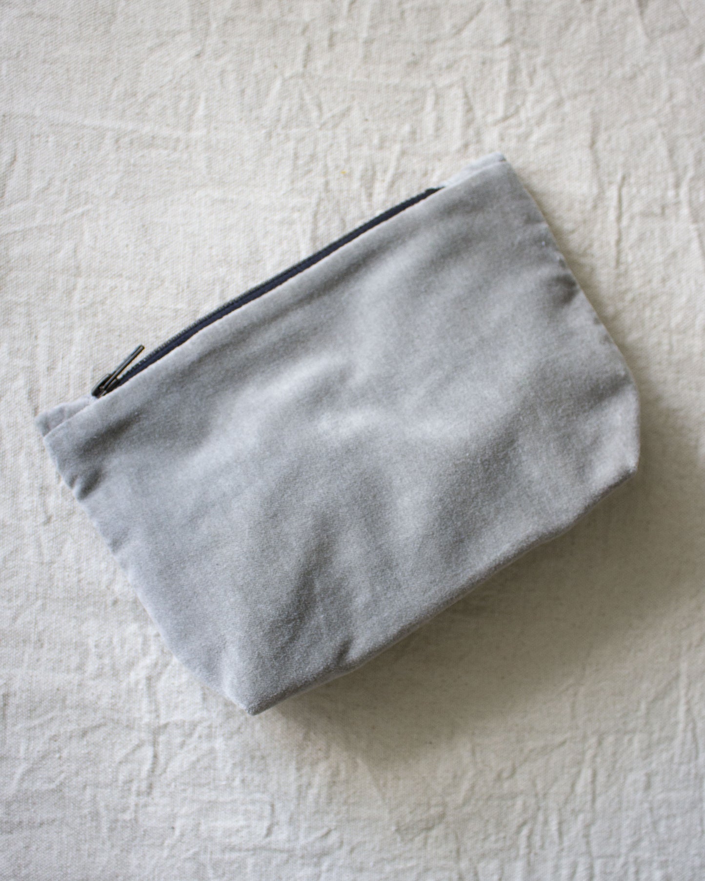 Velvet Pouch - Light Grey