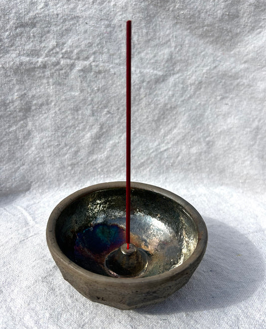 Oaxacan Incense Bowl - Metallic