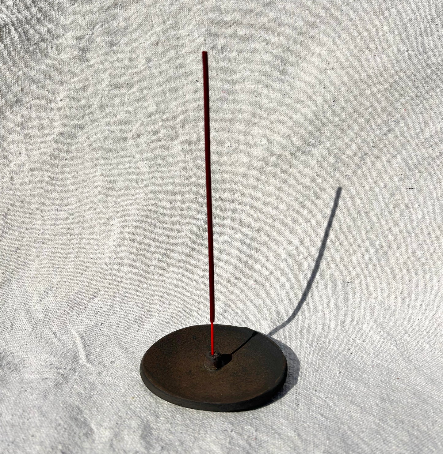 Black Clay Incense Holder