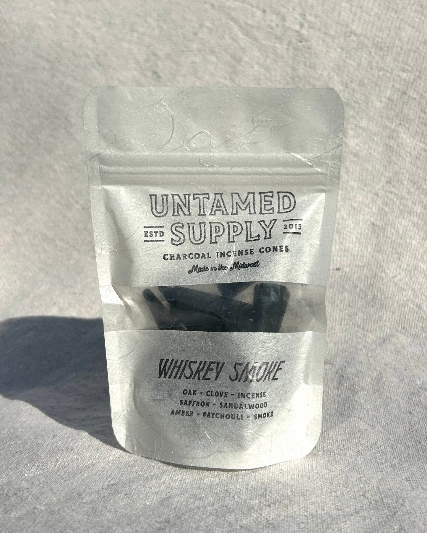 Untamed Supply, Whiskey Smoke Incense Cones