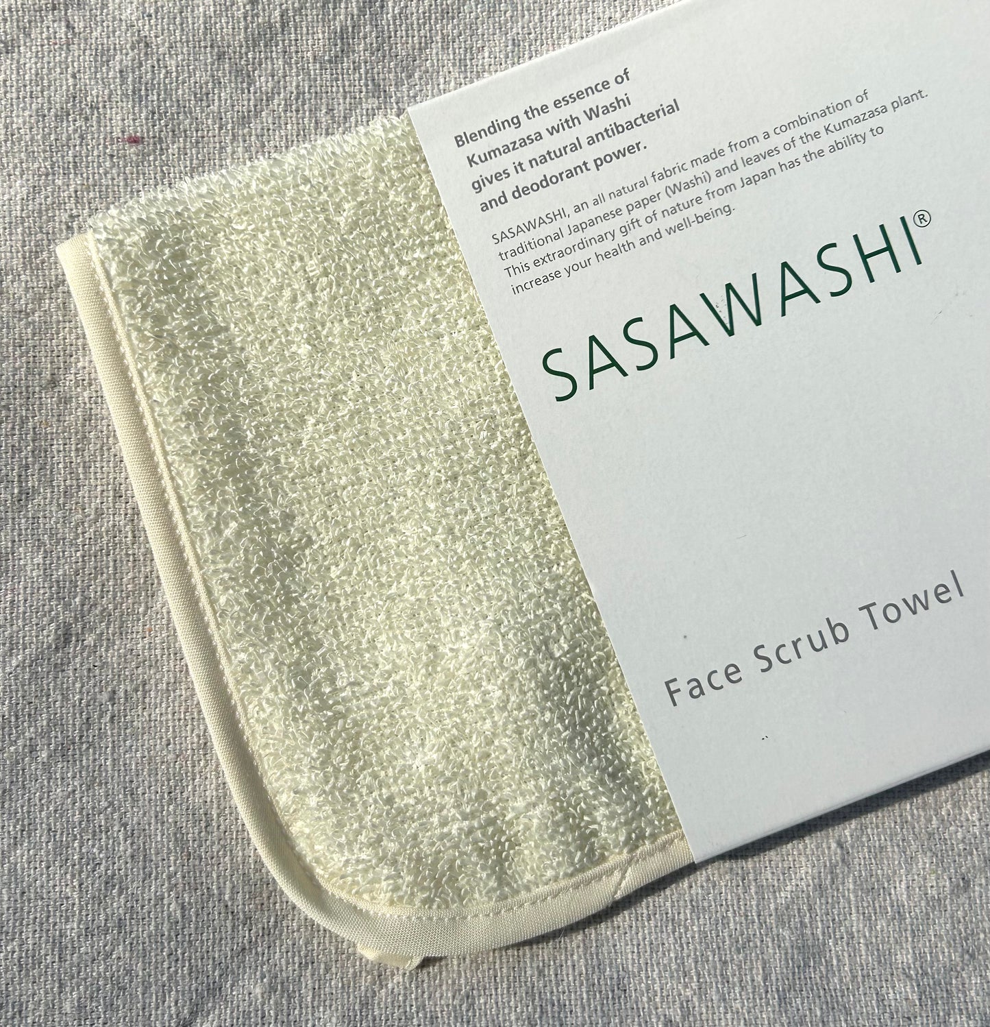 Sasawashi Face Scrub Towel