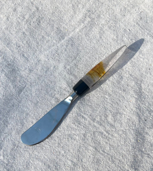 Cheese Knife - Amber Swirl