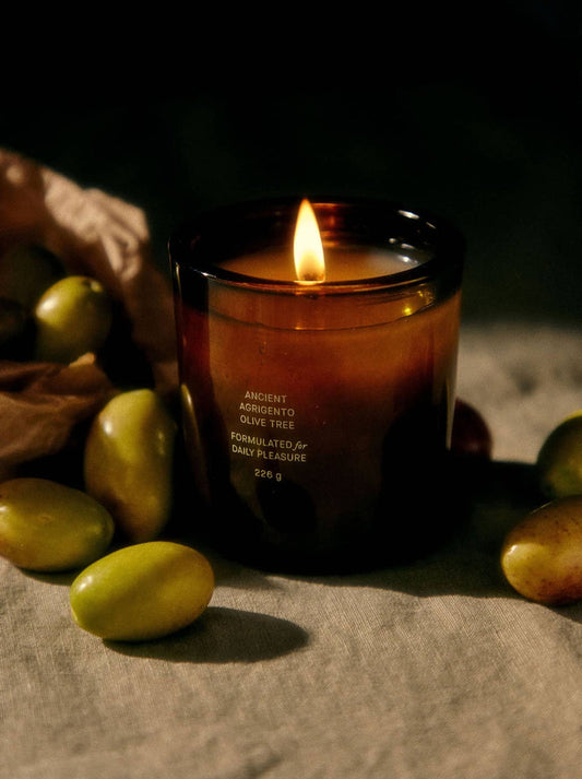 Ancient Agrigento Olive Candle