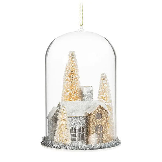 Glitter House Ornament