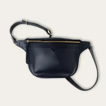 Leather Sling Bag ( Small Black)